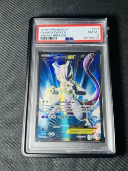 2015 POKEMON XY BREAKTHROUGH MEWTWO EX #157 FULL ART PSA 8 NM #113052498🔥 - Image 1