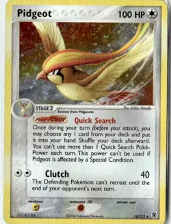 2004 EX FIRERED & LEAFGREEN ROUCARNAGE 10/112 HOLO - Image 1