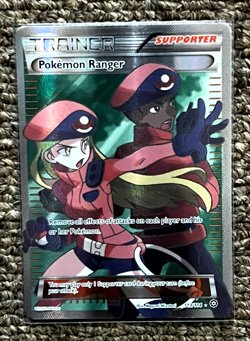 POKEMON RANGER TRAINER 113/114 HOLO FULL ART XY STEAM SEIGE POKEMON CARD NM - Image 1