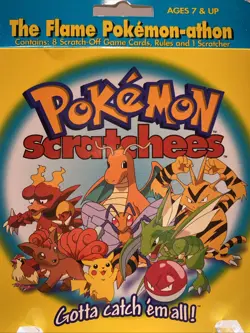 POKEMON SCRATCHEES vintage NEW OLD STOCK CHARMANDER PIKACHU GAME CARDS SEALED - Image 1