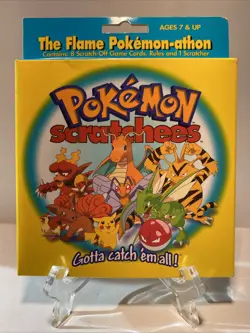 POKEMON SCRATCHEES vintage NEW OLD STOCK CHARMANDER PIKACHU GAME CARDS SEALED - Image 2