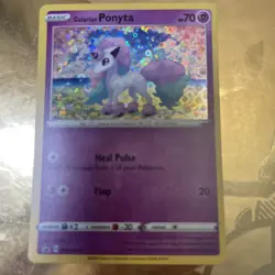 NEW Basic Pokemon Galarian Ponyta General Mills 25th Anniversary Promo Card FOIL - Image 1