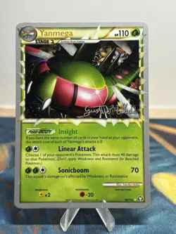 Yanmega Prime 98/102 World Championships 2011 HGSS Pokemon TCG Card LP - Image 1