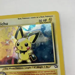 Pokemon TCG Pichu 12/111 Unlimited Holo Rare Neo Genesis Swirl - Image 3