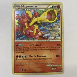 Magmortar 2/95 HGSS Unleashed Exclusive Cracked Ice Holo Rare Pokemon Card (MP) - Image 1