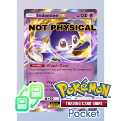 Indeedee Ex POKEMON TCG POCKET ENG NOT PHYSICAL - NOT PHYSICAL!!! indeedee - Image 1