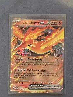 Team Rocket's Moltres ex 031/182 Double Rare S&V: Destined Rivals Pokemon TCG - Image 1