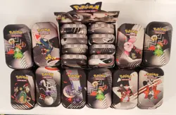 Unova Mini Tin Set of 42 W/ 1 Display Box EMPTY Pokemon Black Bolt White Flare - Image 1
