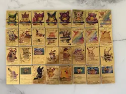 Pokemon Pikachu Cosplay & Classic Gold Foil Cards Set Of 32⚡⚡⚡⚡⚡ - Image 1