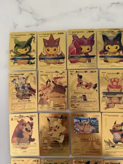 Pokemon Pikachu Cosplay & Classic Gold Foil Cards Set Of 32⚡⚡⚡⚡⚡ - Image 2