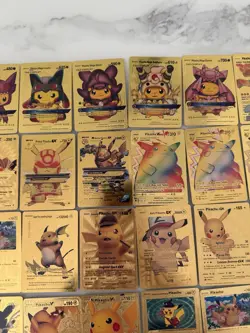 Pokemon Pikachu Cosplay & Classic Gold Foil Cards Set Of 32⚡⚡⚡⚡⚡ - Image 3