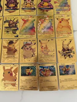 Pokemon Pikachu Cosplay & Classic Gold Foil Cards Set Of 32⚡⚡⚡⚡⚡ - Image 5