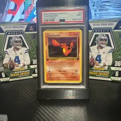 PSA 9 Charmander 50/82 1st Edition Team Rocket 2000 Pokemon Card - Image 1