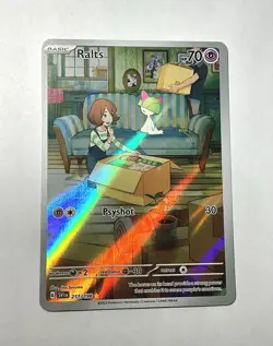 Ralts 211/198 holo 2023 Illustration Pokemon Card Scarlet & Violet Pokemon Card - Image 1