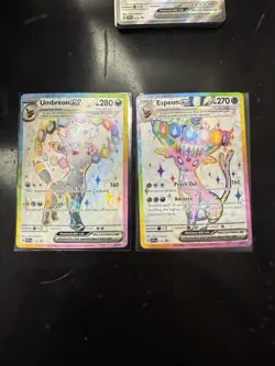 Pokemon Prismatic Evolutions - Umbreon EX Promo 176 & Espeon EX Promo 176 - Image 1