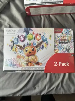 Pokemon TCG Prismatic Evolutions Costco Bundle ETB + Booster Bundle READ DESC - Image 1