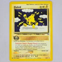 Elekid 22/111 Neo Genesis Rare Vintage Pokemon Card TCG English LP - Image 1