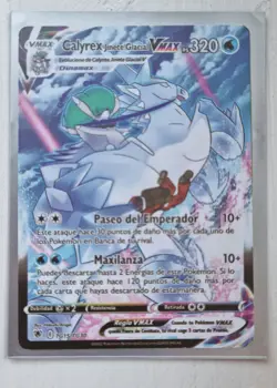 Spain: Ice Rider Calyrex VMAX TG15/TG30 Astral Radian Pokemon TCG Card - SPANISH - Image 2
