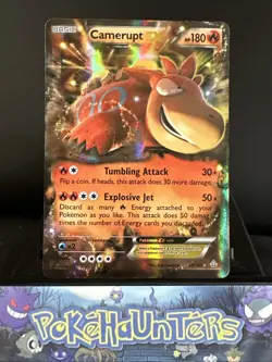 Pokemon Card Camerupt EX 29/160 Primal Clash Holo Rare NM - Image 1