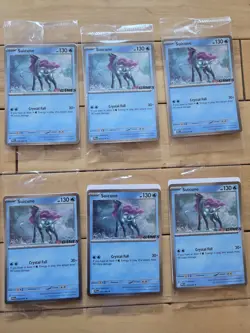 10x Pokemon TCG Phantasmal Flames Holo Promo Card EB Games Stamp Suicune SEALED - Image 3