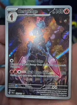 Pokemon TCG Ceruledge 197/191 IR Sv08: Surging Sparks Holo Card Mint Condition - Image 2