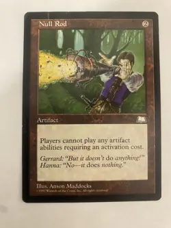 Null Rod -Weatherlight - MTG - MP - Magic Card - Vintage - Reserved List - Image 1