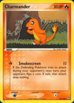 Charmander 48/108 Common Power Keepers Pokemon Card MP - Image 1