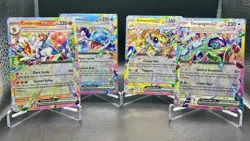 4x Lot - Stellar Crown Double Rare Holo [Rainbow Border] Cards Pokemon TCG NM/M - Image 1
