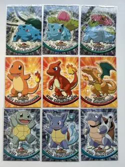 Pokemon Topps Cards Series 1 Black Logo COMPLETE SET 90/90 LP - Image 2