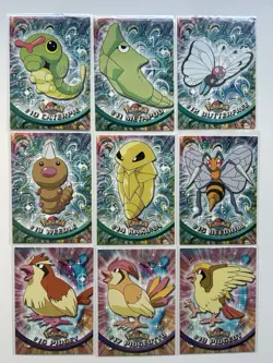 Pokemon Topps Cards Series 1 Black Logo COMPLETE SET 90/90 LP - Image 4