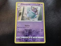 Polteageist 090/202 INSUFFICIENT INK ERROR Rare Sword & Shield Base Pokemon Card - Image 1