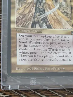 Hazezon Taman Legends Magic the Gathering Card - 1994 Rare!! - Image 3