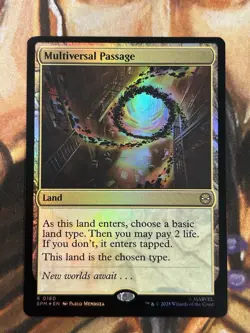 Foil Multiversal Passage #0180 Marvel MTG Spider-Man Rare - Pack Fresh NM - Image 1
