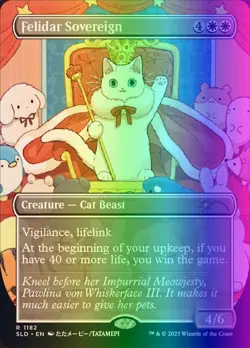 MTG Felidar Sovereign (1182/3004) Secret Lair Drop Series LP FOIL - Image 1