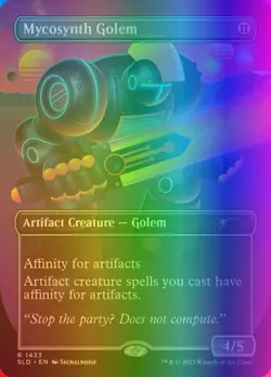 MTG Mycosynth Golem (1433/3004) Secret Lair Drop Series NM FOIL- Rainbow - Image 1