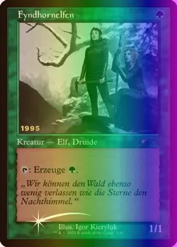 MTG Fyndhorn Elves (3/33) 30th Anniversary Play Promos German LP FOIL - Image 1