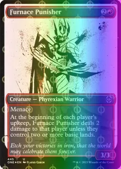 MTG Furnace Punisher (445/530) Phyrexia All Will Be One LP FOIL - Image 1