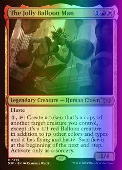 MTG The Jolly Balloon Man (219/499) Duskmourn House of Horror LP FOIL - Image 1