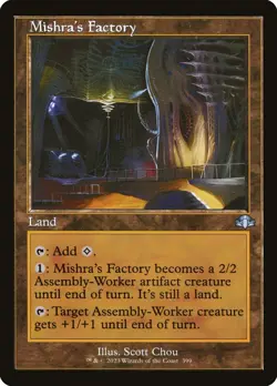 MTG Magic the Gathering Mishra's Factory (399/520) Dominaria Remastered LP - Image 1