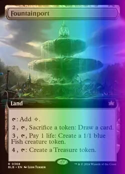 MTG Magic the Gathering Fountainport (368/452) Bloomburrow LP FOIL - Image 1