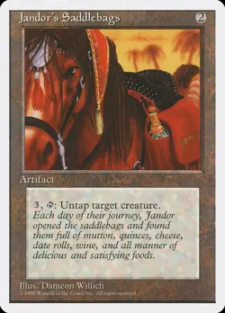 MTG Magic the Gathering Jandor's Saddlebags (330/379) Fourth Edition LP - Image 1