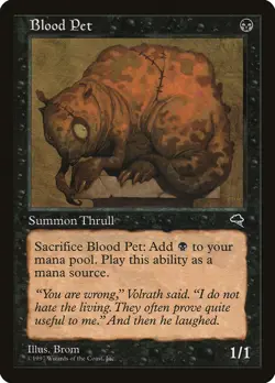 MTG Magic the Gathering Blood Pet (109/350) Tempest MP - Image 1
