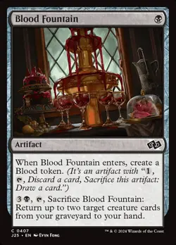 MTG Magic the Gathering Blood Fountain (407/779) Foundations Jumpstart NM - Image 1