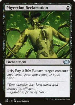 MTG Magic the Gathering Phyrexian Reclamation (124/835) Jumpstart 2022 LP - Image 1