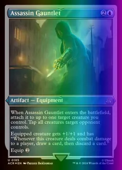 MTG Magic the Gathering Assassin Gauntlet (185/324) Assassin's Creed NM FOIL - Image 1