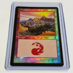 2001 Magic: The Gathering ODYSSEY Mountain FOIL 346/350 NM - Image 1