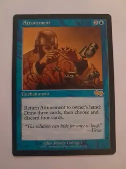 Attunement MP/HP MTG Urza's Saga Magic the Gathering - Image 1