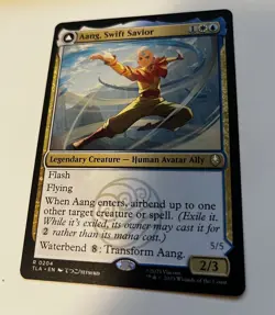 Aang, Swift Savior / Aang and La, Ocean’s Fury Avatar Magic The Gathering - Image 1