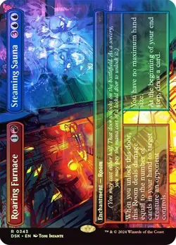 Roaring Furnace (Borderless Foil) - Duskmourn DSK - Rare - MTG Magic Pack fresh - Image 1