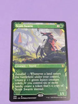 MTG Magic the Gathering: Zendikar Rising: Scute Swarm #308 Rare - NM - Image 1